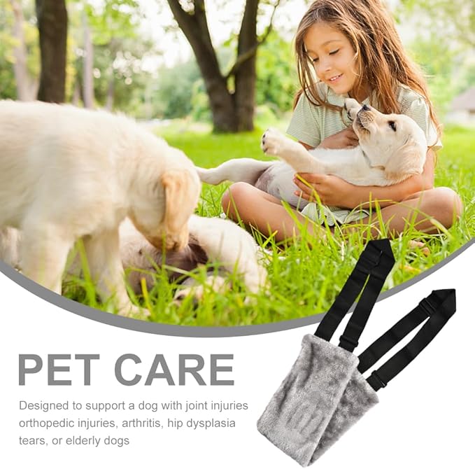 Dog Sling with Stainless Steel Pet Whistle, Dog Lifter for Large Elderly Dogs, Dog Support Harness for Back Legs, with Adjustable Japanese Buckle(Size:L)