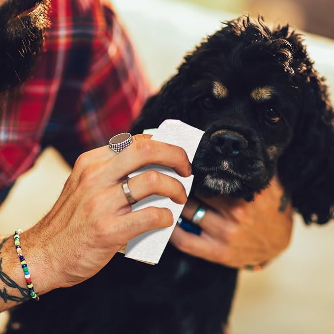 Pet Grooming Wipes for Dogs and Cats 80ct Hypoallergenic Dog Wipes Cleaning Deodorizing for Paws, Body and Butt