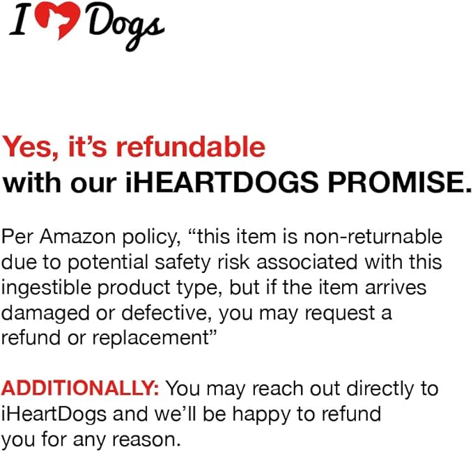 iHeartDogs Dog Food Topper - Freeze-Dried Raw Dog Food Seasoning - Grain Free Superfood Meal Mixer (Chicken, 3 Ounce)