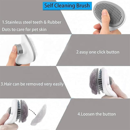 Pet grooming brush remove loses hair Laretti easy to use and comfortable dog brush stainless cat brush pet supplies