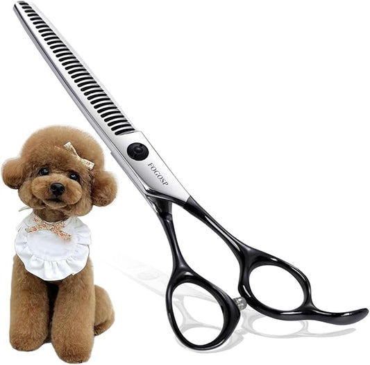 Dog Thinning Shears for Grooming 36 Teeth 6.5" Dog Blending Shears for Grooming Small Medium Dogs Professional Pet Thinners Blenders Scissors for Right Groomer(Blender, Black)