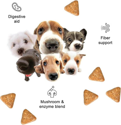 Wild Earth Dog Supplements, Soft Chews for Digestion & Immune Support, with Prebiotics, Probiotics & Enzymes, Veterinarian-Developed, Vegan