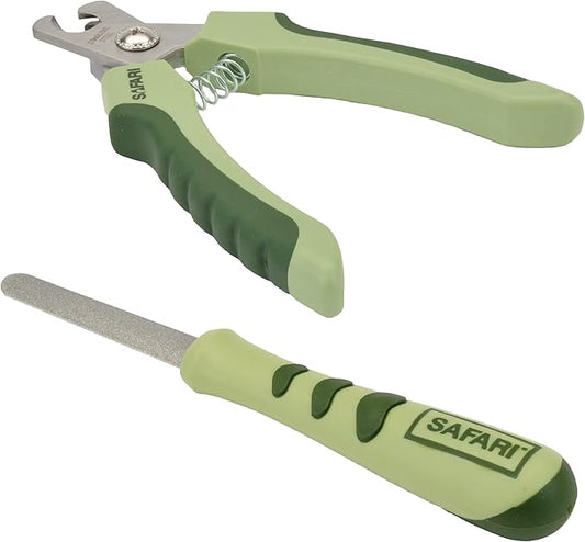 Coastal Pet - Safari Dog Diamond Nail File and Safari Professional Dog Nail Trimmer - Bundle