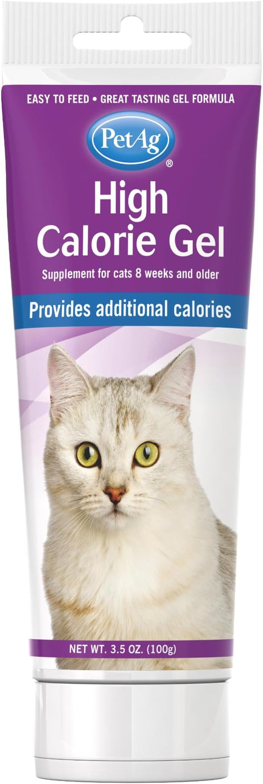 PetAg High Calorie Gel Supplement for Cats - 3.5 oz - Chicken Flavor - Provides Extra Calories for Cats 8 Weeks and Older - Easy to Digest