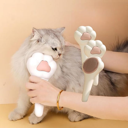3PCS Cat Brush with Release Button,Dog Brush,Cat Brush Dog Brush for Shedding Grooming, Cat Brushes for Indoor Cats, Dog Grooming Brush Pet Brush for Semi-Short to Semi-Long Hair