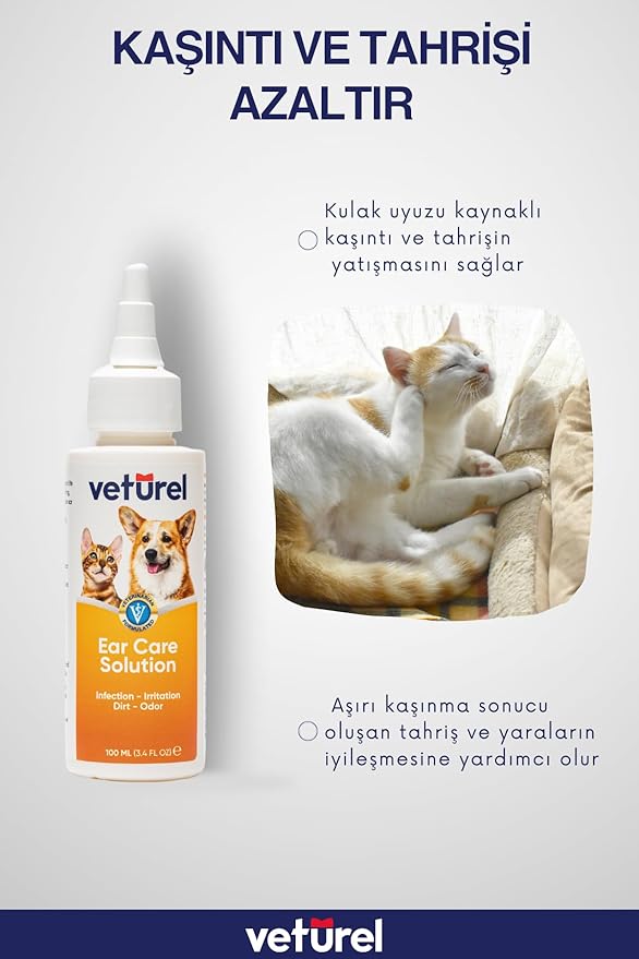 Gentle Dog Ear Care - Dog Ear Odor - Dog Ear Cleaner - Ear Wash for Dogs - Cat and Dog Ear Cleaning Solution - Soothes Itchy Ears - Removes Ear Wax - Cat Ear Care 3.4 oz