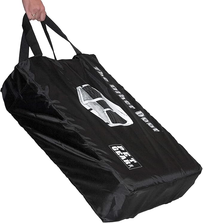 Pet Gear _he Other Door 4 Door Steel Crate for Dogs/Cats with Garage-Style Door, Includes Plush Bed + Travel Bag, No Tools Required, 3 Models, 3 Colors