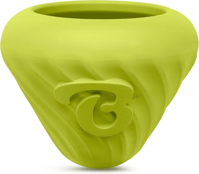 Benebone Natural Rubber Cone Interactive Enrichment Treat Dispensing Dog Toy - Slow Feeder - Great for Meals and Boredom