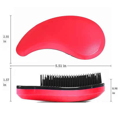 Small Dog Brush - Puppy Hair Brush- Grooming Tool for Teddy, Yorkies, Maltese, Shih Tzu, Chihuahua (Rose Red)