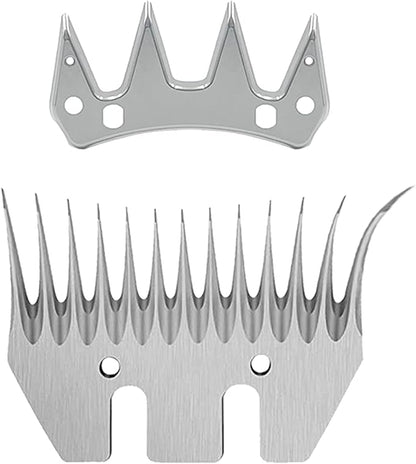 13 Tooth Sheep Shear Clipper Replacement Blades for Electric Sheep Clippers（ 2 Sets ）