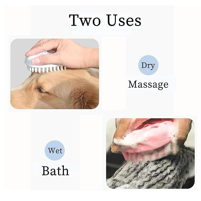 Small Dog Brush - Puppy Hair Brush- Grooming Tool for Teddy, Yorkies, Maltese, Shih Tzu, Chihuahua (Orange)