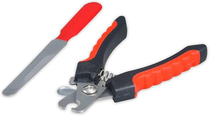 Pet Nail Clippers, CLAS Dog Nail Clippers Trimmer Kits with Safety Guard To Avoid Over-Cutting Nails and Nail File for Dogs and Other Medium Large Pets