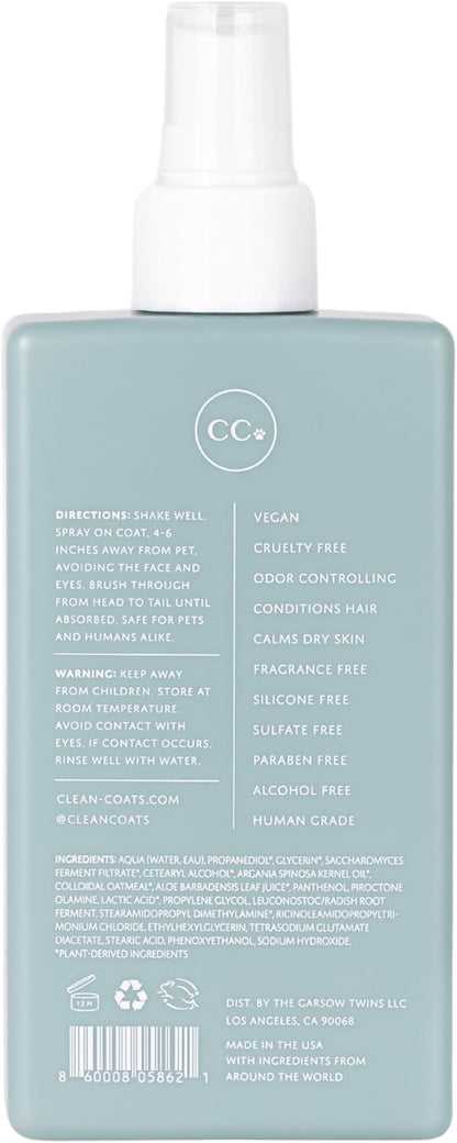 Premium Dog Grooming Spray | Deodorizing Spray for Dogs | Dog Detangler Spray for Sensitive Skin | Leave in Conditioner Spray | Fragrance Free, Made in The USA, Vegan Formula