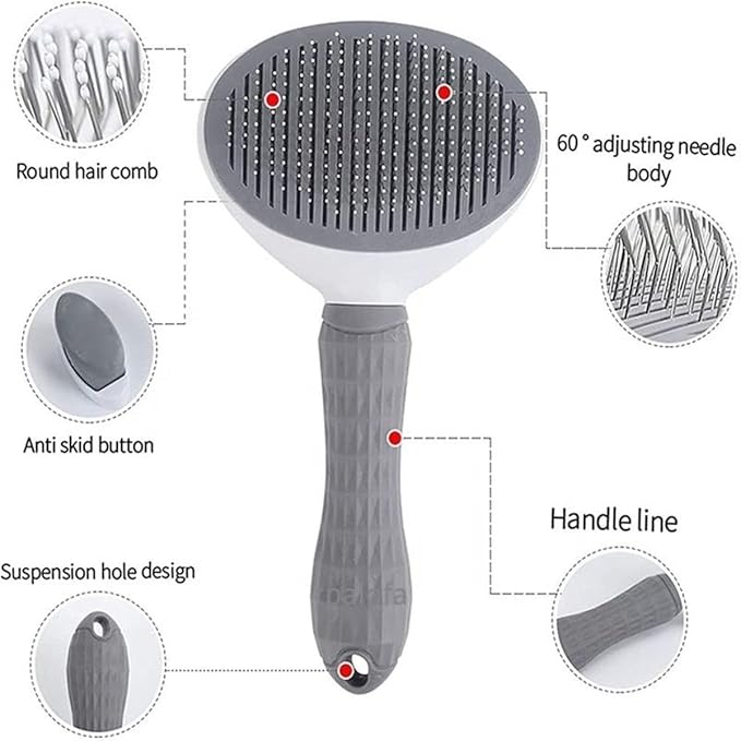 Pet grooming brush remove loses hair Laretti easy to use and comfortable dog brush stainless cat brush pet supplies