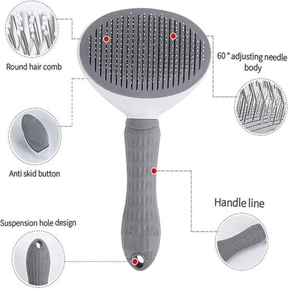 Pet grooming brush remove loses hair Laretti easy to use and comfortable dog brush stainless cat brush pet supplies