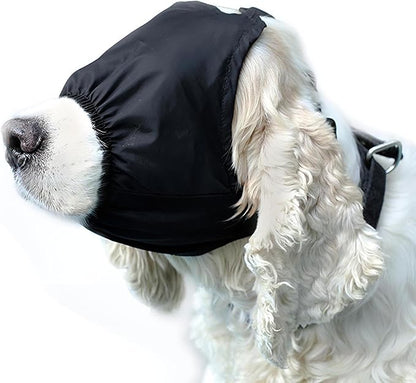 NACOCO Dog Calming Cap Eye Mask Nylon Shading Pet Anxiety Mask Muzzle for Grooming Anti Car Sickness (XL)