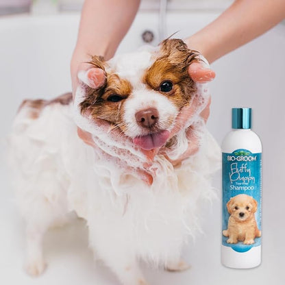 Bio-Groom Fluffy Puppy Tear-Free Shampoo  Dog Bathing Supplies, Puppy Shampoo, Cat & Dog Grooming Supplies for Sensitive Skin, Cruelty-Free, Made in USA, Tearless Dog Products  12 fl oz 1-Pack