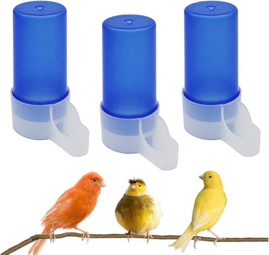 3-Piece Automatic Bird Feeder, Cage Water Dispenser, Drinker - Bird Accessory