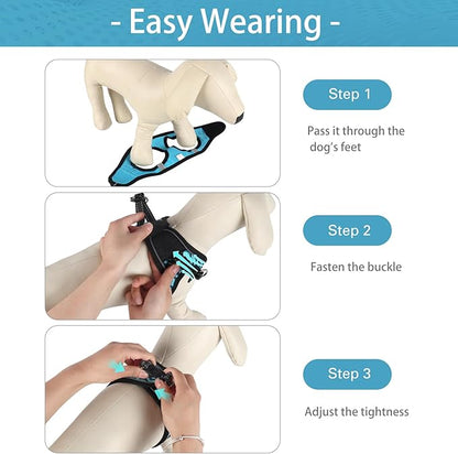 Dog Harness for Small Dogs, Small Dog Harness and Leash Set, Honeycomb Grid, Reflective Lightweight Harness & Anti-Twist Pet Lead,Dog Harness(Multi Color, Size: XS-S-M) (M, Blue)