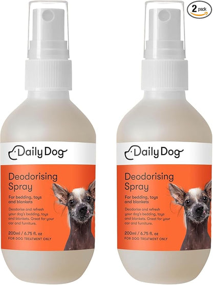 Deodorizing Spray - Pet Odor Spray for Home, Dog & Cat Bedding, Toys, Blankets - 200ml (bundle of 2)