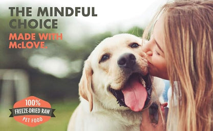 McLovin's Pet Freeze Dried Raw Beef Liver Dog Treats and Toppers, 4 oz. - Single Ingredient, Grain-Free, Gluten-Free, High Protein Treat - Healthy Dog Training Treats