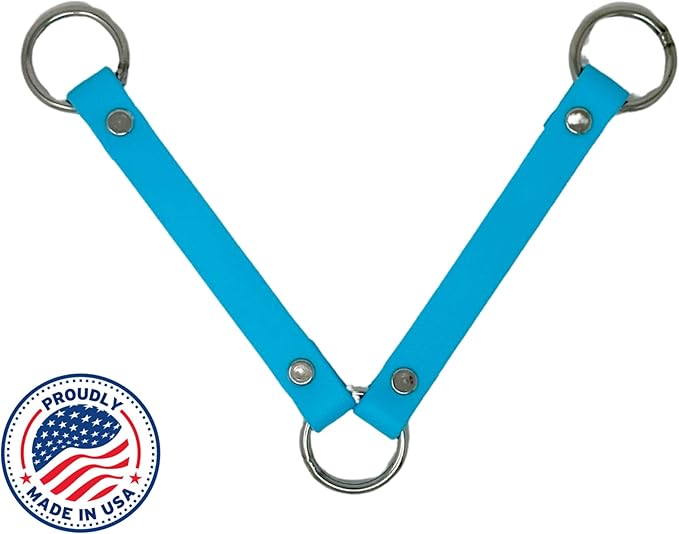 SparkDog Collars Dog Crate Fan Hanger, HotDawg Utility Strap, BioThane Ryobi P3320 Fan Hanger for Ruffland Dog Kennel, Bucket Holder Utility Strap - Made in The USA (Aqua)