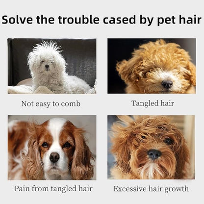 2Pcs Knotting Comb for Cats & Dogs, Pet Hair Removal Tool, Cat & Dog Grooming Comb, Knot Remover, Blue & Orange