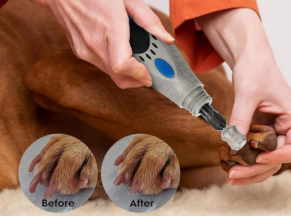Dog Nail Grinder Bits for Dremel - Diamond Dog Nail Grinder Attachment for Large Medium Small Dogs Nail Care - 1/8'' Painless Nail Grinder Bits Won't Pull Hair or Get Hot