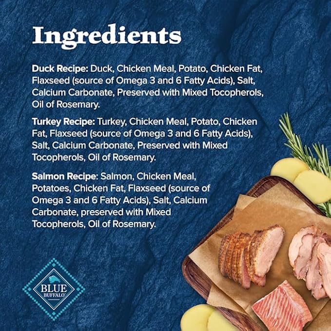 Blue Buffalo Wilderness Variety Pack Dog Treats Made with Natural Ingredients Duck Turkey & Salmon