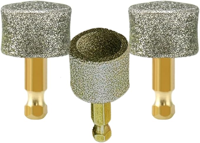 3 Pack Dog Nail Grinder Replacement Head, Pet Nail Grinder Diamond Tip Replacement, Professional Spare Grinding Head for Electric Pet Paw Trimmer Nail Grinder, Dog Claw Smoothing Grinder Bits