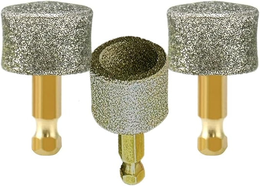 3 Pack Dog Nail Grinder Replacement Head, Pet Nail Grinder Diamond Tip Replacement, Professional Spare Grinding Head for Electric Pet Paw Trimmer Nail Grinder, Dog Claw Smoothing Grinder Bits
