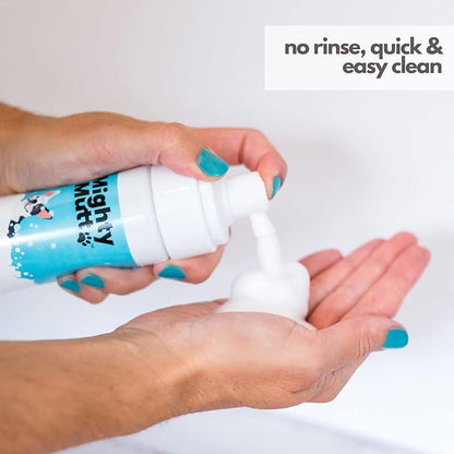 Mighty Mutt Waterless Foam Shampoo for Dogs | Dry Shampoo for Dogs No Rinse | Deodorizes Smelly Dogs | Soothing & Anti-Itch | Hypoallergenic | Waterless Dog Shampoo  Fresh Breeze Refill | 30 fl oz