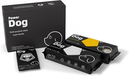 Plant-Based Dog Grooming Wipes Bundle - Dog Wipes, Ear Canal Wipes, and Adventure Pack - Hypoallergenic, Biodegradable, Fragrance-Free, Extra Thick - 180 Moist Pet Cleaning Wipes