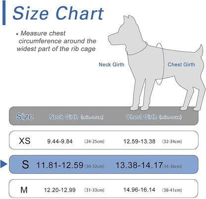 Dog Harness for Small Dogs, Small Dog Harness and Leash Set, Honeycomb Grid, Reflective Lightweight Harness & Anti-Twist Pet Lead,Dog Harness(Multi Color, Size: XS-S-M) (S, Sapphire Blue)