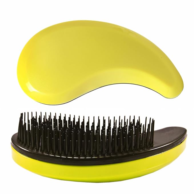 Puppy Brush, Soft Dog Brush for Grooming, Puppy Hair Remover Brush Comb, Grooming Tool for Poodles, Teddy, Yorkies, Maltese, Shih Tzu, Chihuahua, Yellow