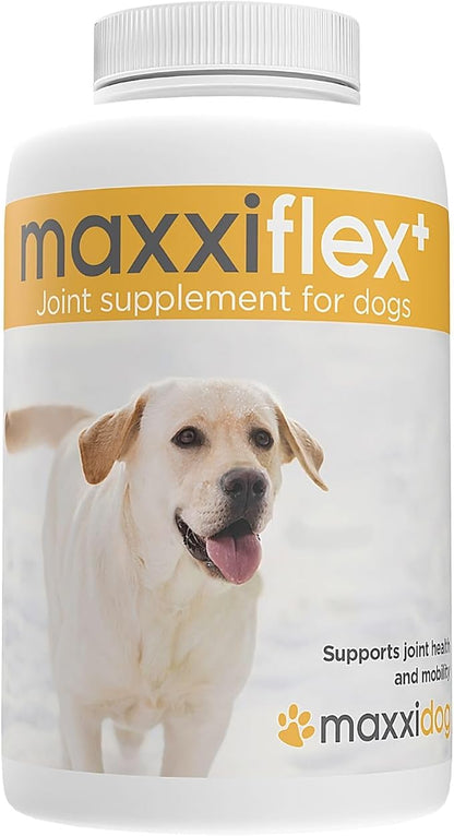maxxipaws - maxxiflex+ Hip & Joint Supplement for Dogs with Glucosamine, Chondroitin, MSM & Collagen | Mobility, Flexibility & Discomfort Support | Senior, Adult & All Breeds | 60 Tablets