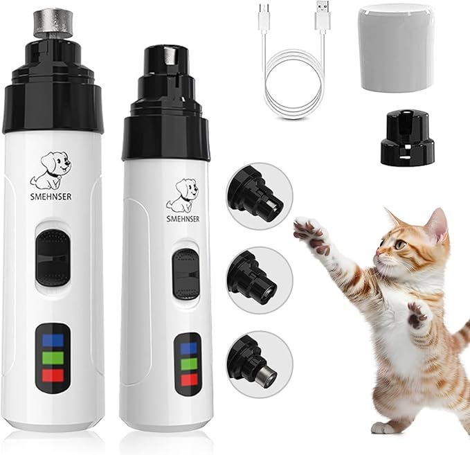 Grind Pro for Dogs,Electric Dog Nail Clippers for Dog Nail Grinders Rechargeable,Lower Noice Dog Nail Grinder,Dogs and Cats Paws Grooming Tool