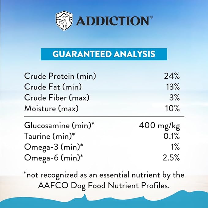 Addiction Salmon Bleu Grain-Free Dry Dog Food Formula - New Zealand King Salmon, Probiotic-Rich Fruits & Vegetables, Fish Oil for Healthy Skin & Coat, Ideal for Dogs of All Life Stages 4lb