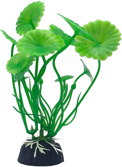 24PCS Plastic Artificial Aquarium Plants, Fake Realistic Plants for Aquarium Fish Tank Vivid