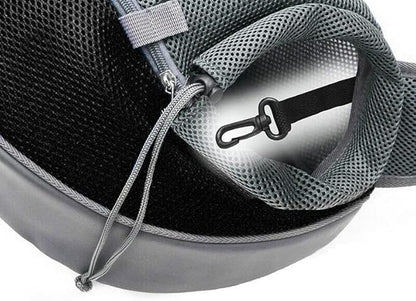 Kucehiup Dog Sling Carrier for Small Dogs Cat Carrier Breathable Mesh Bag(Fits Approximately 3 lbs to 6 lb Pets)(Black)