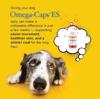 Extra Strength for Large and Giant Dogs Value Size Omega-3 and Omega-6 Fatty Acid Antioxidant Supplement Vet Formulated Made in USA Skin Coat Joint Heart and Immune Health 250 Softgel Capsules