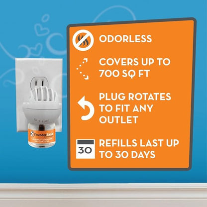 ThunderEase Dog Calming Pheromone Diffuser Refill | Powered by ADAPTIL | Vet Recommended to Relieve Separation Anxiety, Stress Barking and Chewing, and the Fear of Fireworks and Thunderstorms (180 Day