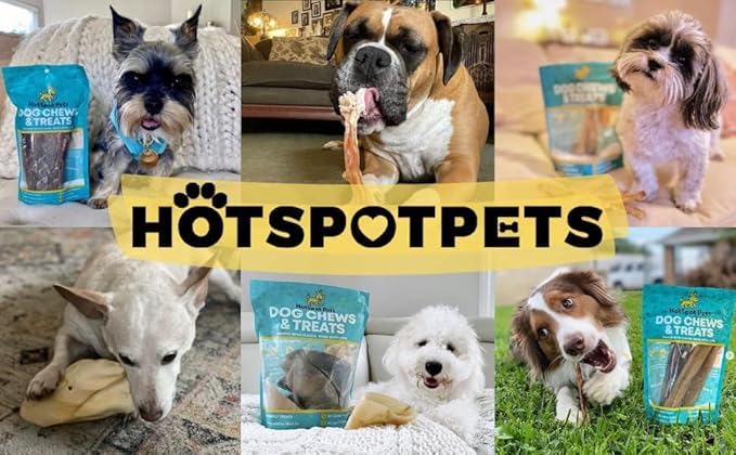 hotspot pets Dehydrated Beef Lung Dog Treats - 2lb Big Bag- All-Natural, One Ingredient - High Protein, Low Fat - Slow Roasted Oven Baked Dog Chews, A Healthy Rawhide Alternative for All Dogs