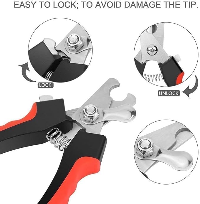 Windswept Products Dog Nail Cutter, Pet Nail Clipper, Claw & Nails Clippers Grinder Trimmer for Small, Medium, Large Dogs