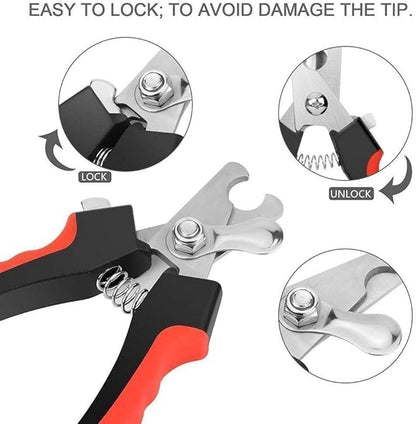 Windswept Products Dog Nail Cutter, Pet Nail Clipper, Claw & Nails Clippers Grinder Trimmer for Small, Medium, Large Dogs