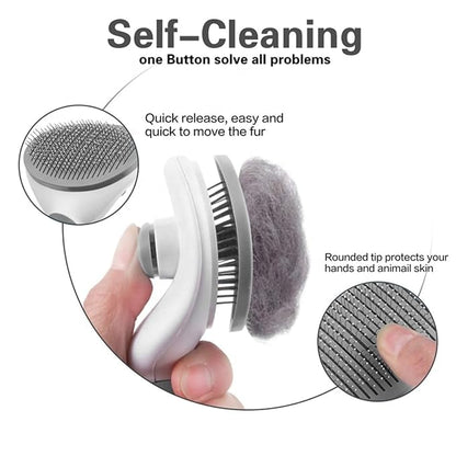 Pet grooming brush remove loses hair Laretti easy to use and comfortable dog brush stainless cat brush pet supplies
