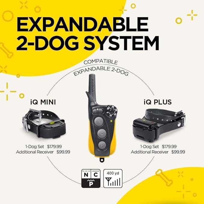 Dogtra iQ Mini Rechargeable Waterproof Mini Dog Training E-Collar with Water-Resistant Remote