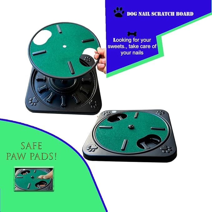 S2S - Dog Nail Scratch Board - Dog Scratch Pad for Nails - Nail Filing Board for Dogs - Dog Nail File Board - Dog Nail Scratch Board with Treat - Dog Scratching Board for Nails - Dog Nail File