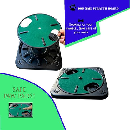 S2S - Dog Nail Scratch Board - Dog Scratch Pad for Nails - Nail Filing Board for Dogs - Dog Nail File Board - Dog Nail Scratch Board with Treat - Dog Scratching Board for Nails - Dog Nail File