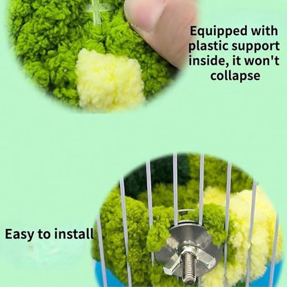 Bird Nest for All Seasons, Bird Cage Nest for Parrot, Parakeets, Lovebirds, Cockatiels, Budgies, Conures, Quaker, Small and Medium Birds (Large,Blue)